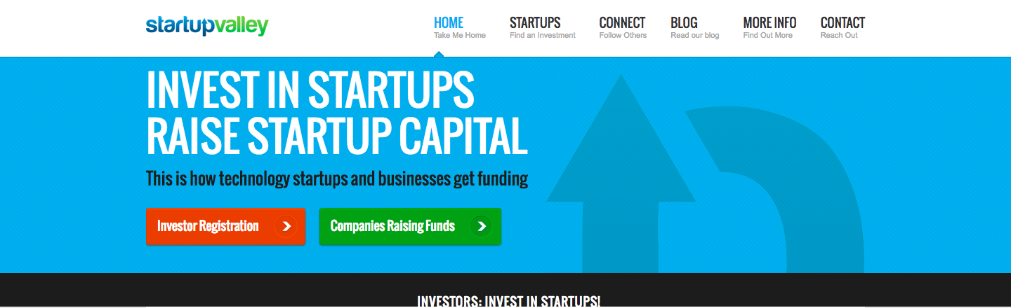 Startup Valley crowdfunding platform