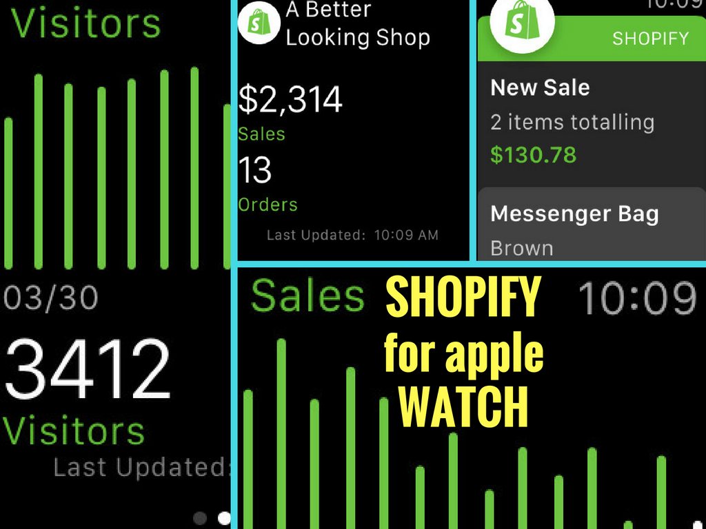 Keep on top of your sales with Shopify for Apple Watch Integratiion