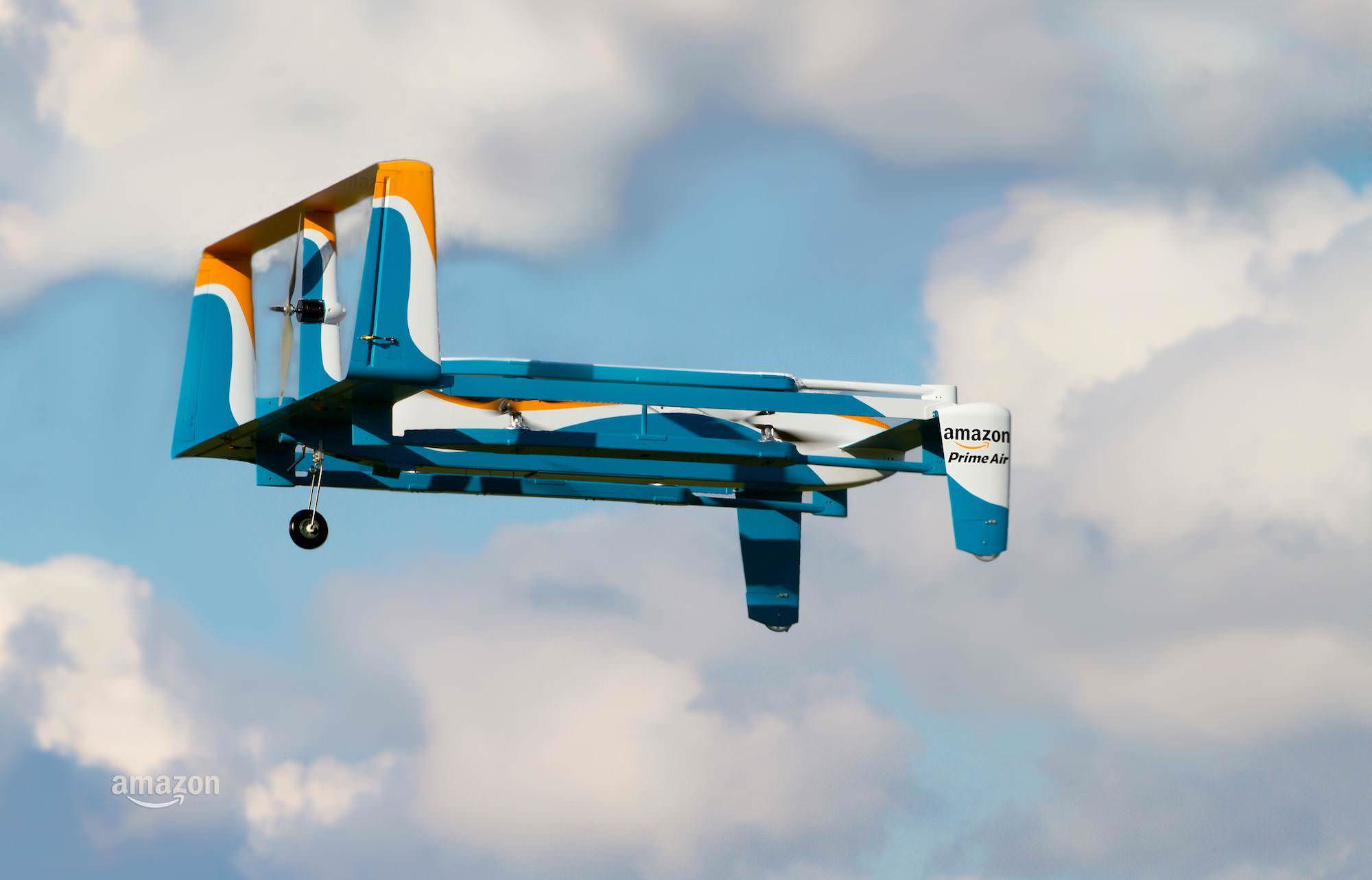 Amazon drone for deliveries testing