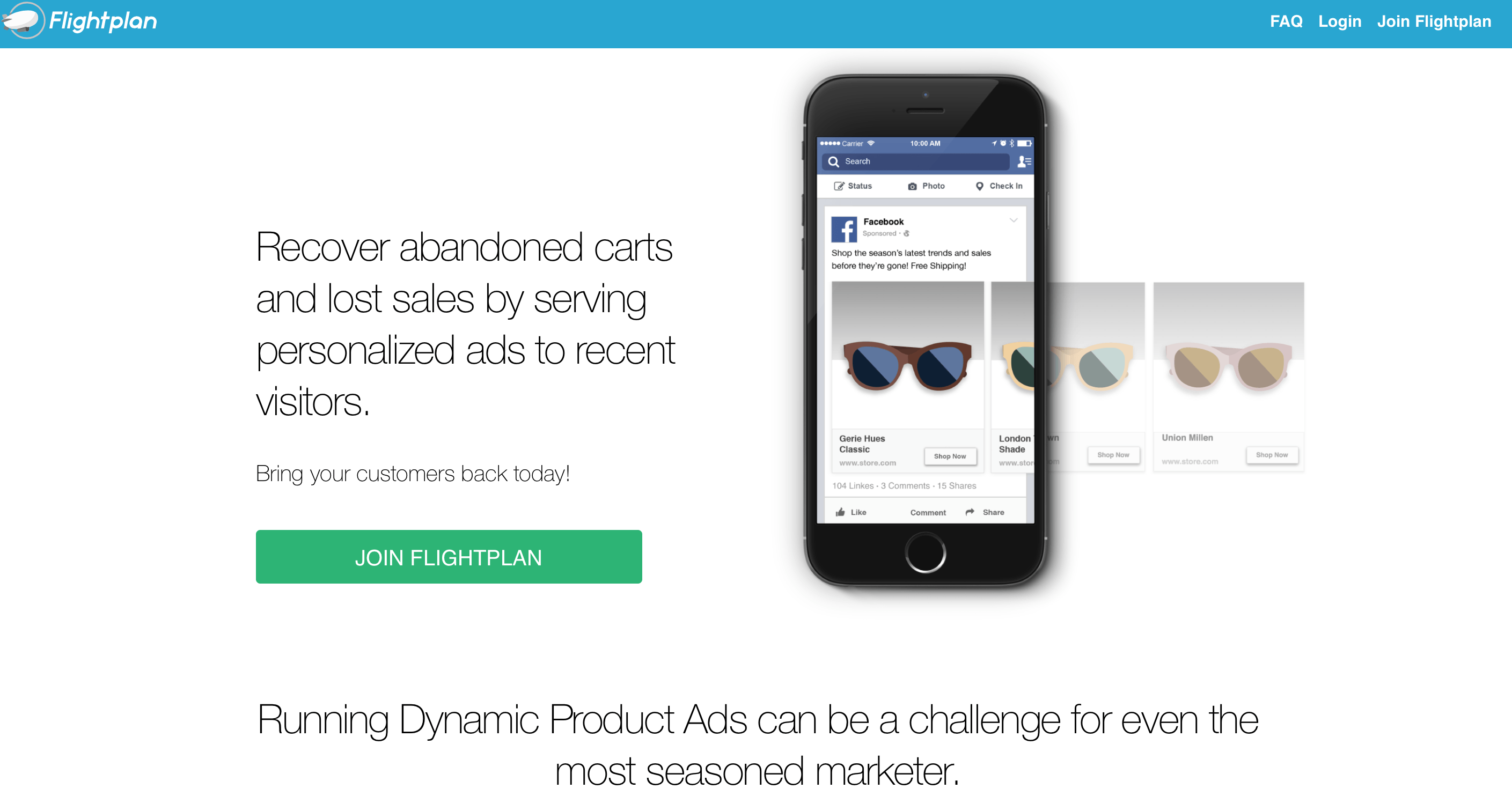 flight plan website to boost sales