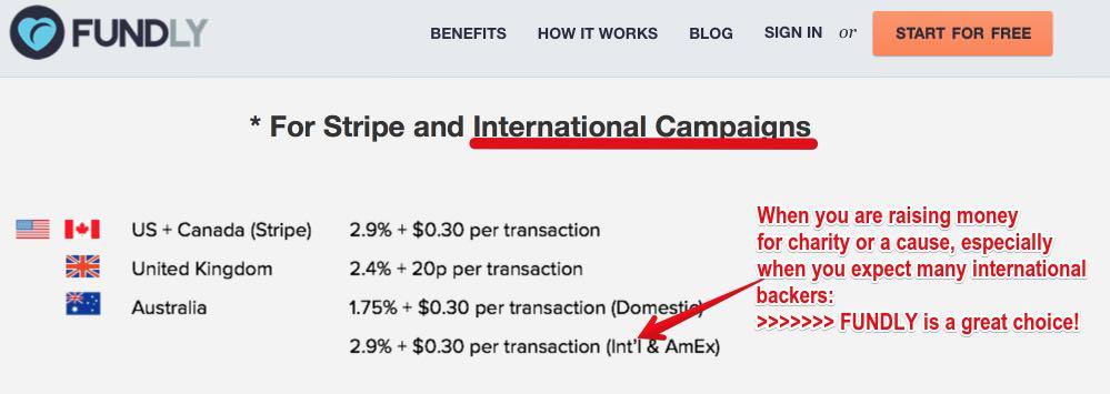 Fundly Fees for International Transactions