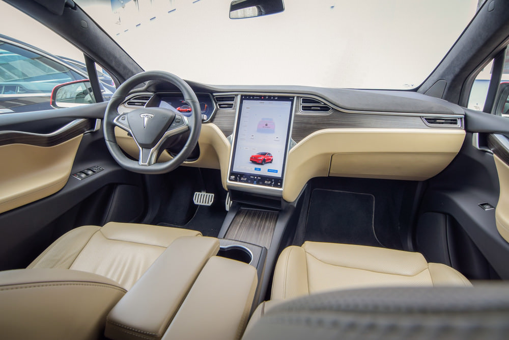 Telsa car Interior 