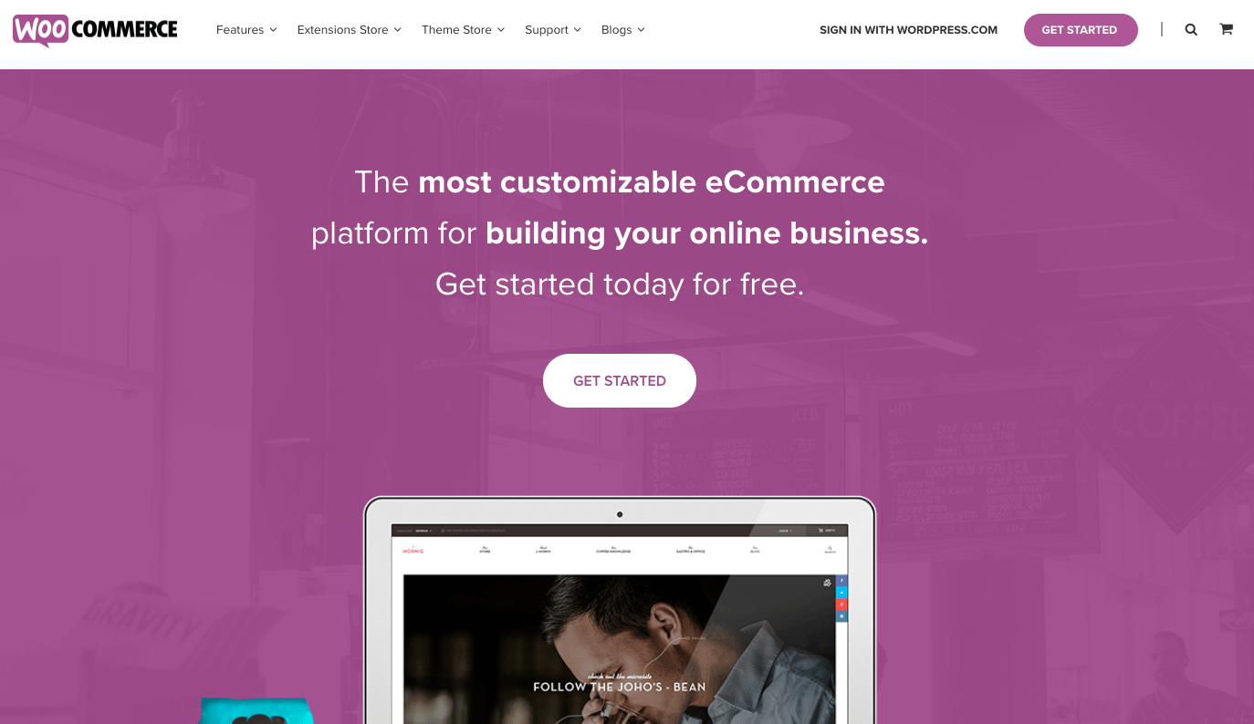WooCommerce can be added to a WordPress site to transform it into an e-commerce platform