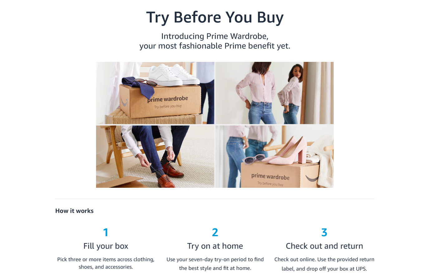 Amazon Prime Wardrobe