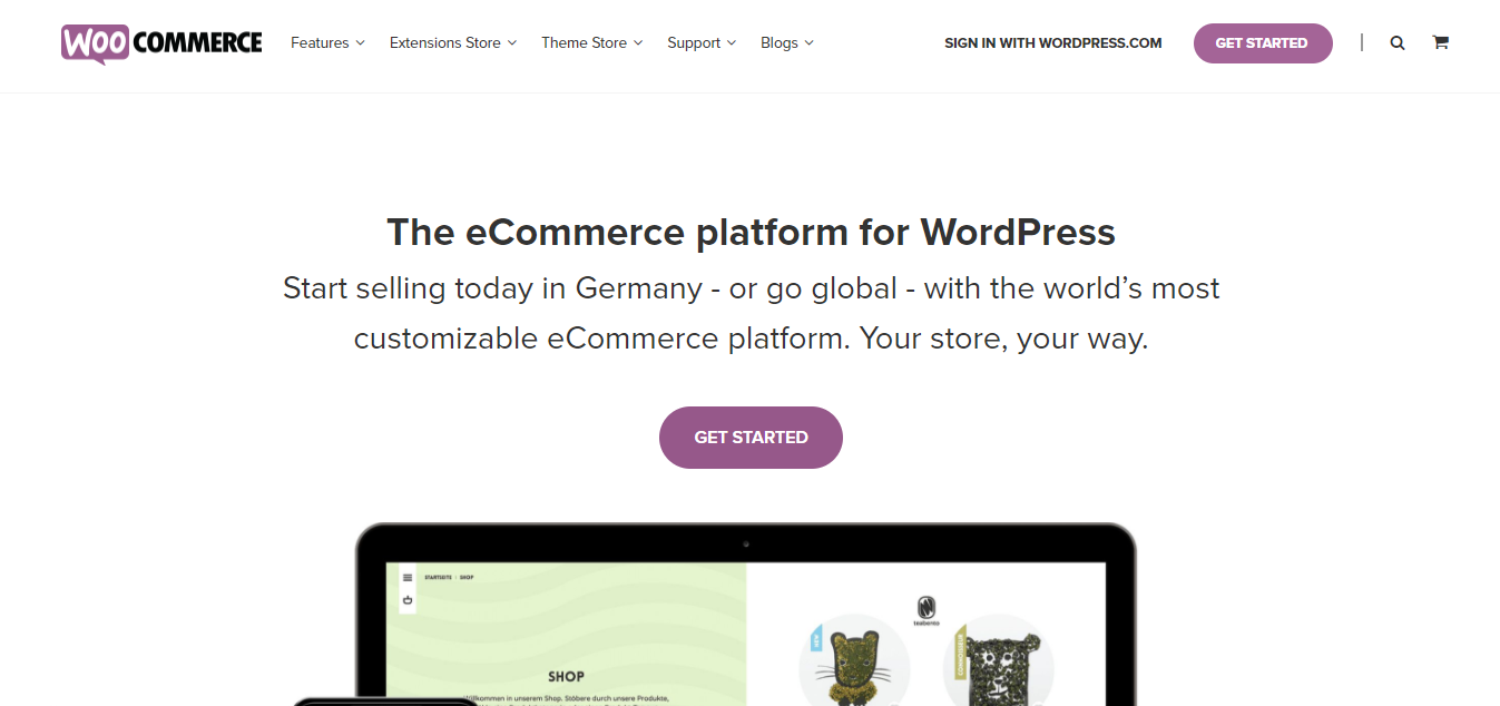 WooCommerce ecommerce platform