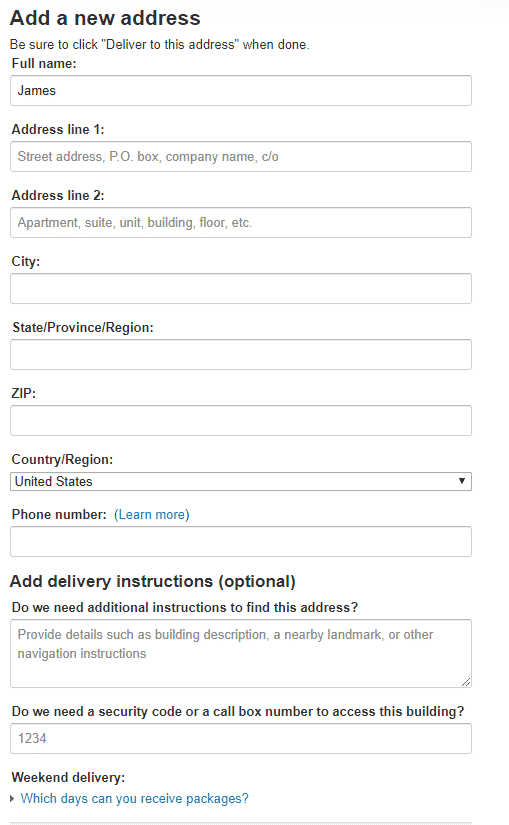 Keep E-Commrce Forms Simple