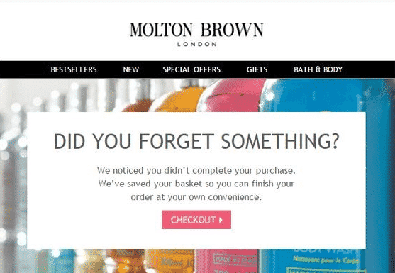 Send abandoned cart notifications