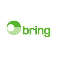 Bring logo: green circular icon with a lighter green dot, followed by the word 'bring' in green.